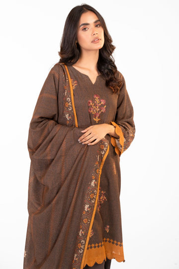 Alkaram FW-12.1-22-Brown Winter Collection 2022 Online Shopping